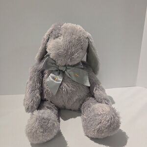 Bunnies by the Bay Carrots Bunny Gray Rabbit Plush 16” Lovey Stuffed Animal